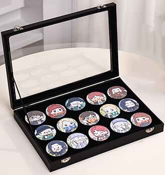 Amazon.co.jp: seimeinoki 缶バッジ 収納ケース 15枚収納可能